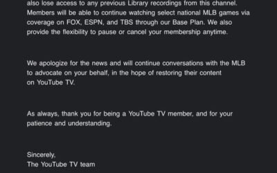 Will Youtube Tv Get Mlb Network Back